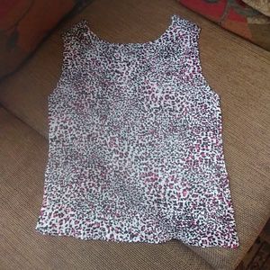 Pink Cheetah Print Tank Top